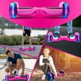 thumbnail image 2 of Hoverboard Self Balancing Scooter 6.5" Two-Wheel Hoverboards with Bluetooth Speaker and LED Lights Electric Scooter for Kids and Adult, UL Safety Certified (Pink Pro), 2 of 8