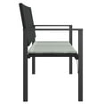 thumbnail image 2 of vidaXL Banc de Jardin 2 Places avec Coussin en Poly Rotin Noir, 2 of 5
