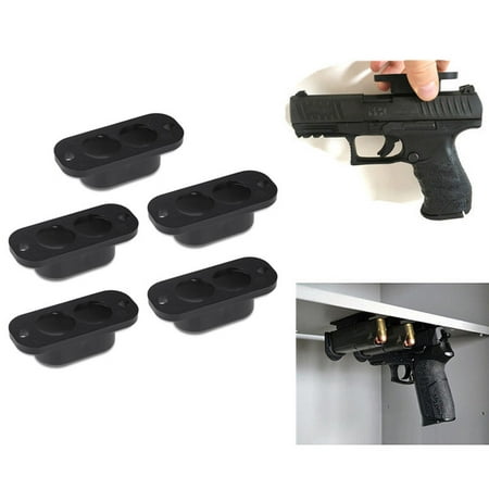 5PACK 25LB Rating Pistol Gun Handgun Magnet Concealed Holder for Desk Bed Car