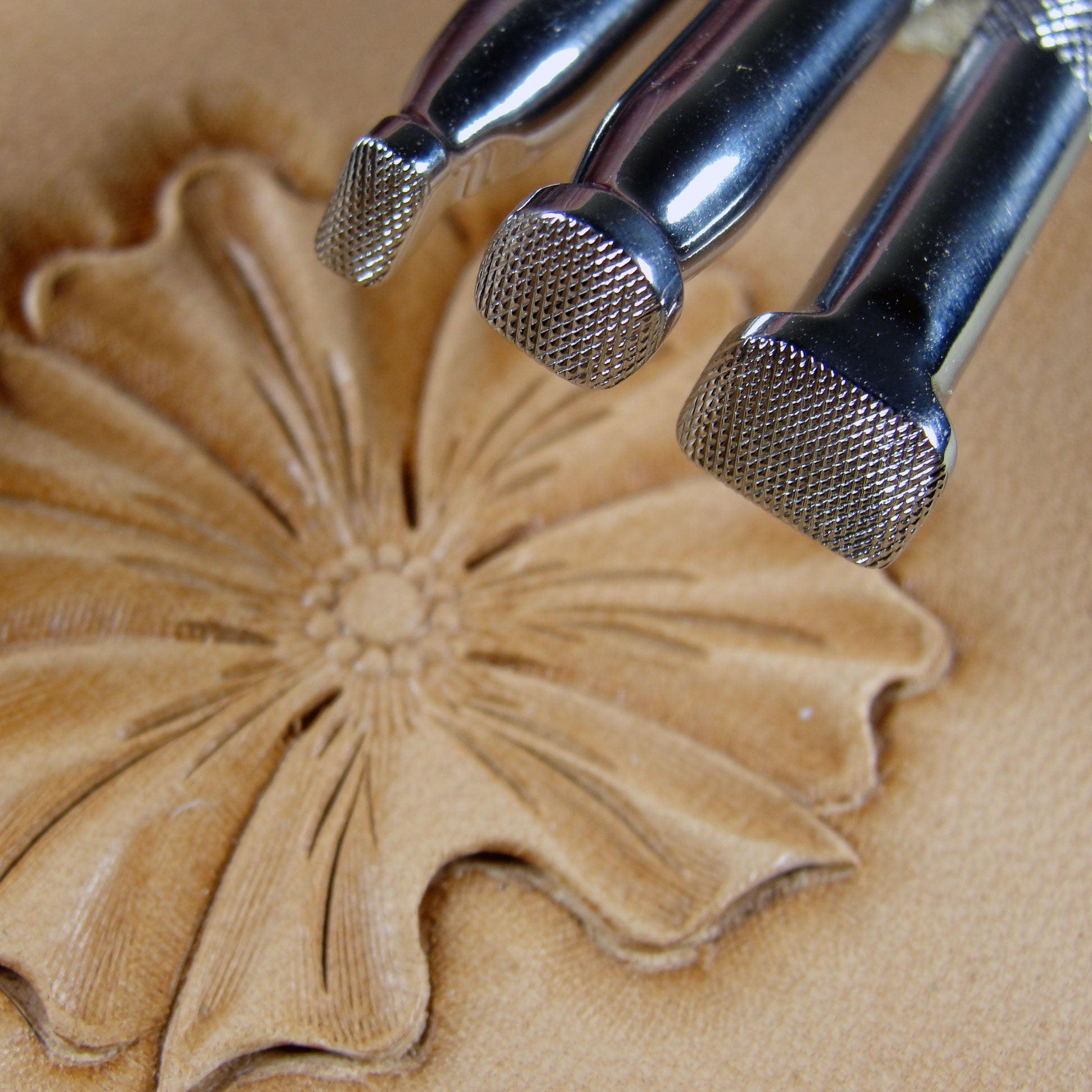Smooth Low Angle Beveler Stamp Set, Barry King Leather Stamping Tools