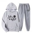 thumbnail image 2 of Buigttklop Sweatsuits 2 Piece Set Dog Paw Love Heart Print Sweatshirts Hoodies for Women Sweatsuits Sets 2 Piece Outfits Joggers Sweatpants Casual Sets, 2 of 3
