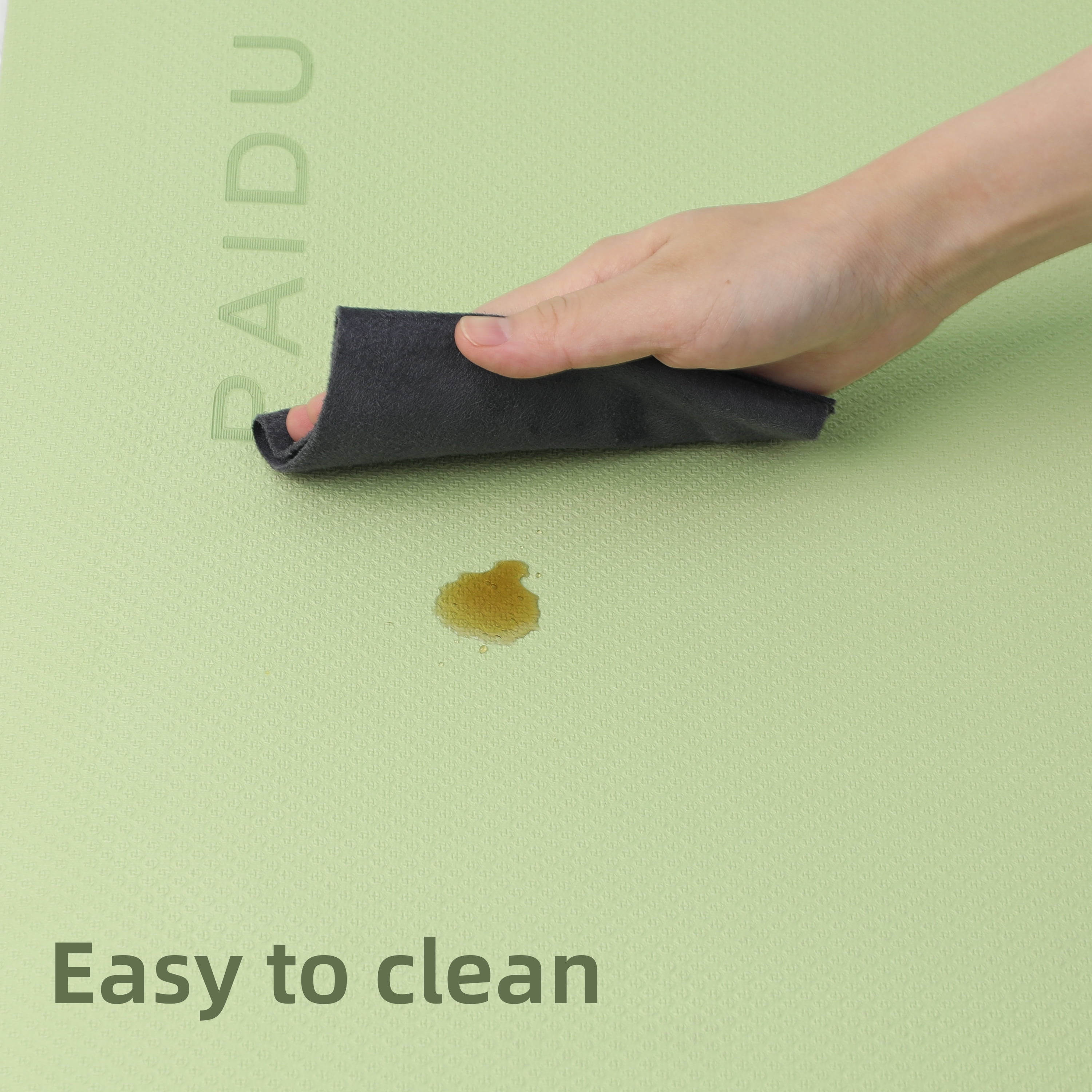 SAHAI 0.4inch Non-Slip Thick Yoga Mat with Strap –Travel & Home Gym Exercise Mat | 72x24 inch(Green+Black)