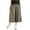 Army Green, variant on hoksml Women's Solid Elastic Waist Culottes Capri Pants Wide Leg Casual Pants with Pockets