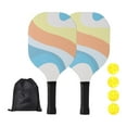 thumbnail image 3 of Raqueta de pickleball, raqueta de pickleball, que incluye 2 raquetas y 4 pelotas. Raquetas de Pickleball para patios, torneos de interior y exterior., 3 of 8
