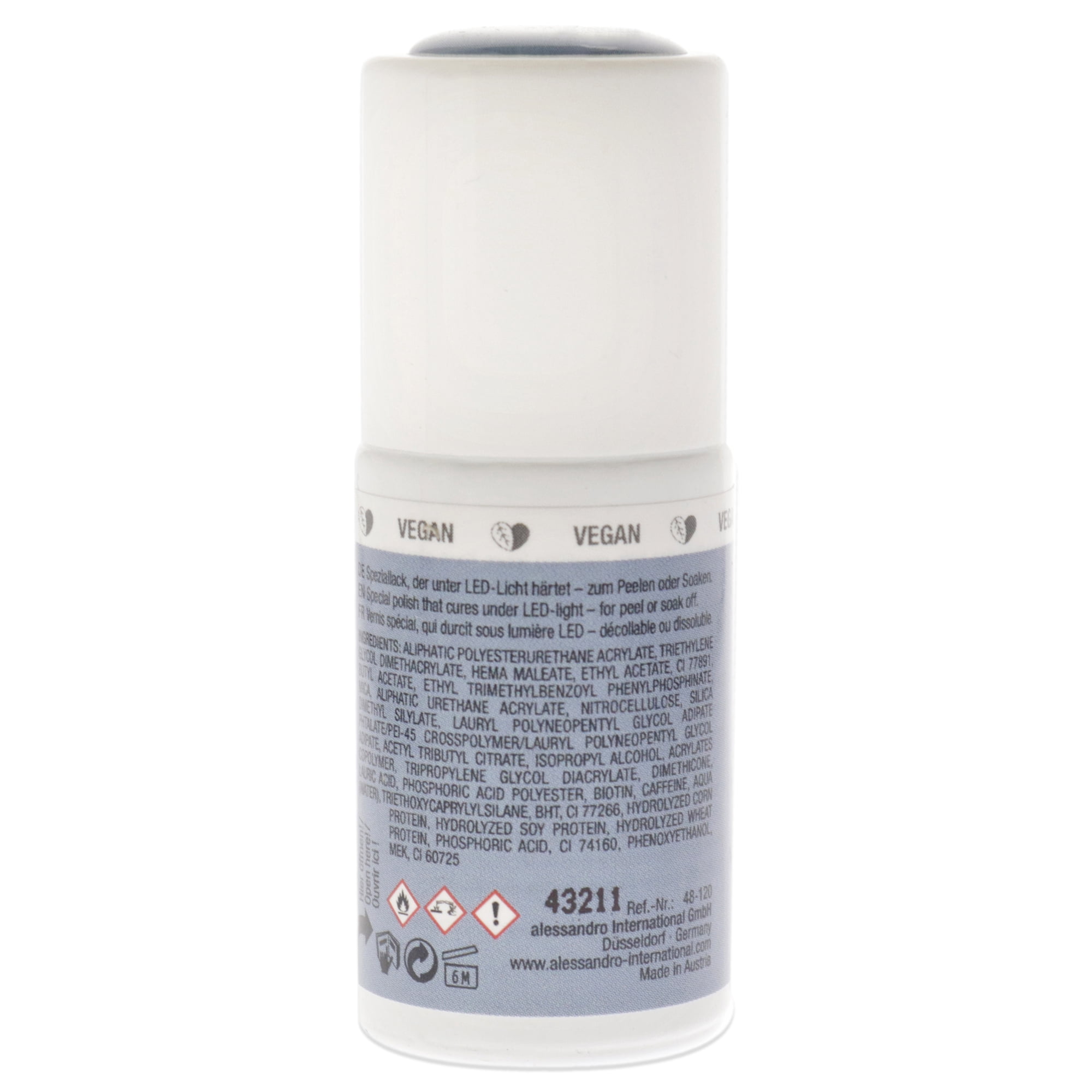 Alessandro Striplac Peel or Soak Shimmer - 120 Poetic Blues , 0.27 oz Nail Polish