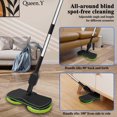 thumbnail image 3 of Hinzonek Cordless Electric Mop, Electric Spin Mop, Powerful Floor Cleaner, Polisher For Hardwood, Tile Floors, Quiet Cleaning & Waxing，Extendable Mop, 3 of 12