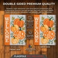 thumbnail image 2 of CSZPPQAF Fall Pumpkins Flags 12x18 Double Sided,2 Pack-165 GSM Polyester Fall Yard Decoration Flags, Fade Resistant, 2 of 6