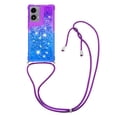 thumbnail image 1 of Funda para Motorola MOTO G Stylus 5G 2024 Brillantina Líquida Divertida Reluciente y con Cristales en Movimiento Cuerpo Cruzado con Cordón Ajustable, 1 of 5