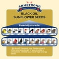thumbnail image 3 of Alimento para aves Armstrong Semillas de girasol negras 11,5 kg, 3 of 6