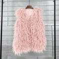 thumbnail image 5 of adviicd Women's Faux Fur Waistcoat,Warm Fluffy Vests Stylish Jackets Coat (Light Pink, XL), 5 of 5