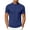 Navy, variant on TKKCS Mens Mock Neck Short Sleeve T-Shirt- Summer Casual Daily Wear Slim Fit Lightweight Stretch Basic Tee Light Blue Size 2XL