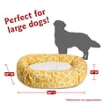 thumbnail image 3 of Majestic Pet Sherpa Fusion Bagel Pet Bed for Dogs, Calming Dog Bed Washable, Extra Large, Yellow, 3 of 5