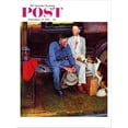thumbnail image 2 of Art.com Breaking Home Ties Saturday Evening Post Cover, September 25,1954 Stretched Canvas Print Wall Art by Norman Rockwell, 12" x 16", 2 of 4