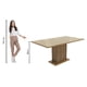 thumbnail image 3 of Mesa de Comedor Rectangular MADESA 5275 Tablero de Cristal, 3 of 5