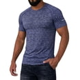 thumbnail image 4 of LTTVQM Men’s Quick Dry Active Workout T Shirt Summer Spring Short Sleeve 2026 Training Tee Top for Night Running Gym Navy S, 4 of 6