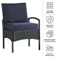 thumbnail image 3 of Lavish Home 24x24 Outdoor Patio Chair Cushion with Sun and Water-Resistant Removable Cover (Navy), 3 of 11