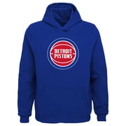 Youth Outerstuff Royal Detroit Pistons Primary Logo Pullover Hoodie