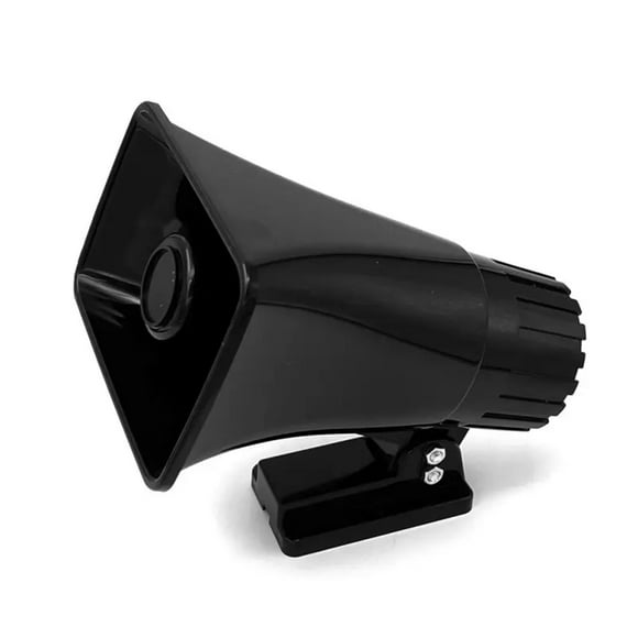 Pyle Haut-Parleur Portable PA Horn 6 Pouces pour Usage Intérieur/extérieur, Puissance de Pointe 50W, Noir
