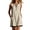 Beige, variant on Cotton Dresses for Women Summer Casual Sleeveless V-neck Tank Short Dress Beach Vacation Travel Clothes Boho Button Down Sundresses With Pocket