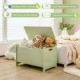 thumbnail image 6 of Infans Kids Toy Box w/Safety Hinge Wood Storage Chest Flip-Top Storage Organizer Green, 6 of 7