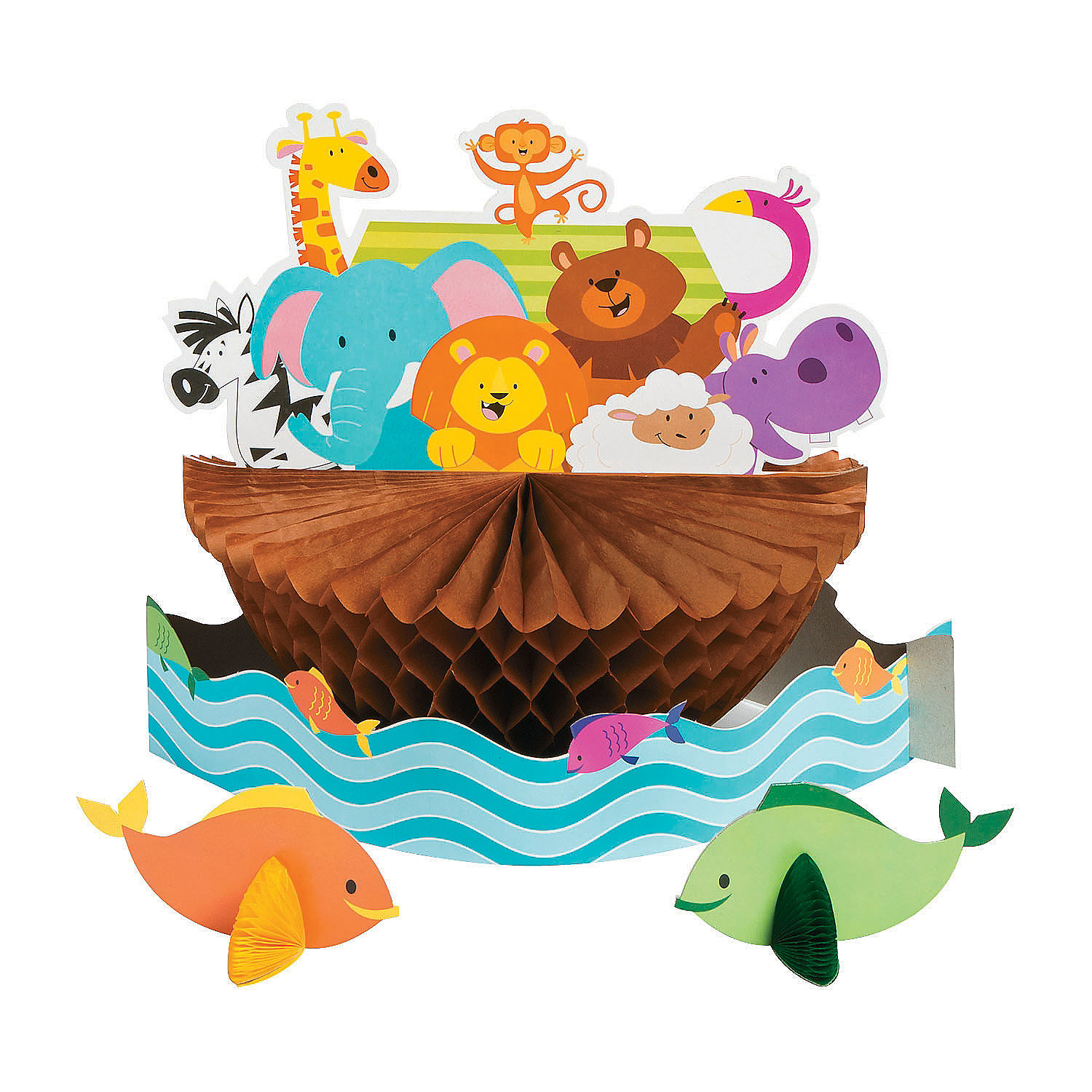 Noah S Ark Centerpiece Set For Baby Party Supplies Licensed