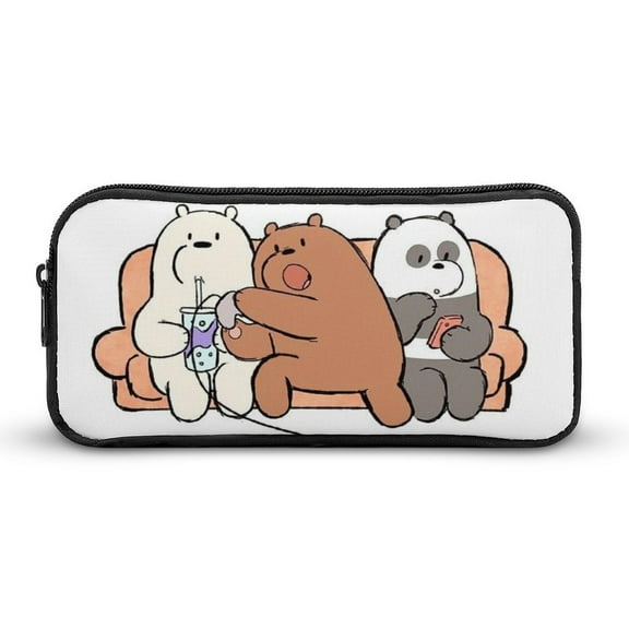 Custom We Bare Bears Stationery bag pencil case cosmetic bag storage bag multi-function large capacity fashionable durable gift unisex birthday gift holiday gift