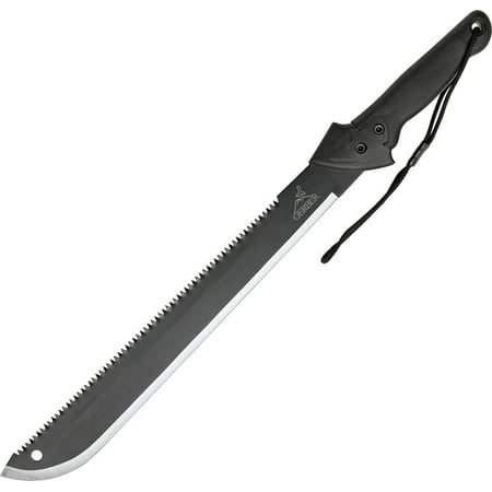 Black Recurve Blade Nylon Sheath - GATOR MACHETE W/ NYLON SHEATH