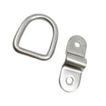 thumbnail image 2 of Unatoiry D Ring Tie Downs Heavy Duty Corrosion Resistance Rustproof Lashing Rings Cargo Hook Trailers Vans Motorcycles Vehicles Silver 1Set, 2 of 6