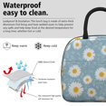 thumbnail image 3 of Daisy Pioneer Flower Blue Pattern Insulated Leakproof Lunch Box for Work, Lunch Bag for Women Men, Loncheras Para Mujer for Beach Travel Picnic Camping, 3 of 5
