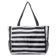 thumbnail image 1 of Bolso Mano Color en Bolsos A Rayas para Mujer Informal Con Múltiples Bolsillos, 1 of 9
