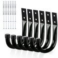 thumbnail image 1 of Organizador de garaje KURUI de metal resistente para pared, 6 unidades, 1 of 9