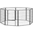 thumbnail image 1 of 31.5" Dog Playpen Indoor Outdoor, Portable Foldable 8 Panels Pet Playpen with Door & Strap for Medium Dogs, 1 of 6