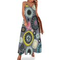 thumbnail image 1 of Vestido sin mangas de amatista con nuevas flores para mujer 2024 Ropa de mujer Vestido de noche para mujer Vestido de manga larga, 1 of 7