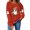 Red, variant on JULMCOMO Halloween Sweaters for Women Cute Ghost Print Loose Fit Casual Comfy Sweatshirt Funny Print Pullover Party Holiday Outfits Beige L