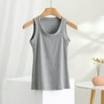 thumbnail image 2 of Jewelreauty Camisole Workout Yoga Tank Tops for Women Casual Sleeveless Loungewear Pajama Basic Shirts (XL, Gray), 2 of 5