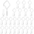 thumbnail image 2 of 24 Pack Screw Hook with Safety Buckle Windproof Iron Light Hook Rustproof Q Hanger Hook Durable Heavy Duty Ceiling Hook For Indoor Outdoor Party Christmas, 2 of 8
