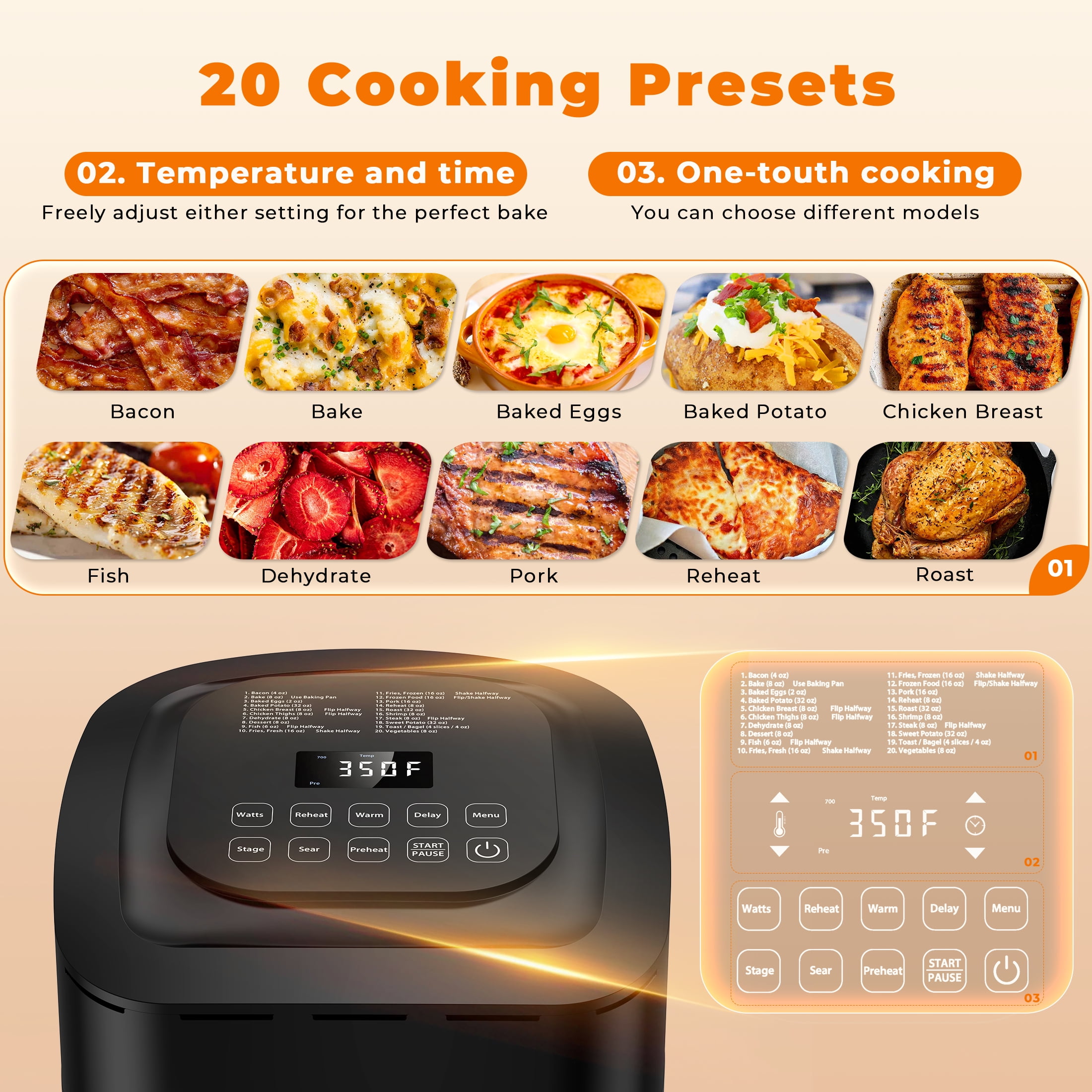  Nuwave Brio 3-Qt Air Fryer, Touch Screen Digital Controls &  Easy to Read Display, 100°F- 390°F Temp Controls in 5° Increments, Linear  Thermal (Linear T) Technology, Built-In Safety Features (Renewed) 