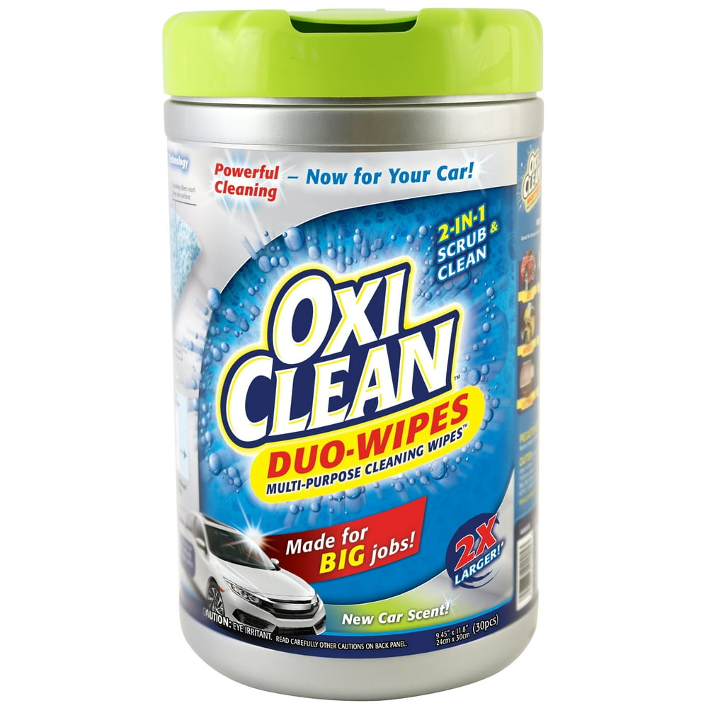 OxiClean DuoWipes MultiPurpose Cleaning Wipes, 30 Count
