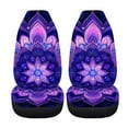 thumbnail image 4 of Binienty Abstract Boho Car Seat Covers Mandala Floral Automotive Front Seat Covers Set of 2 Pack for SUV Truck Van Car Interior Accessories, 4 of 8