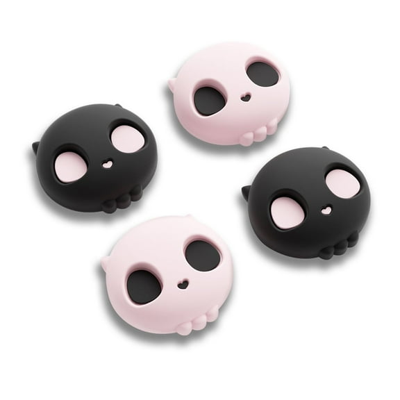 GeekShare Thumb Grip Caps Switch 2 Joystick Cover for Nintendo Switch 2025 Sweet Skull Pink Black 4PCS