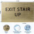thumbnail image 2 of ADA CENTRAL SIGNS - 6" X4" Exit Stair Up Sign - ADA Compliant Tactile Graphics Grade 2 Braille Text | Fire Safety Emergency Exits, Stairwell Wall Signs for Malls, Offices, Schools, and Restaurants, 2 of 7