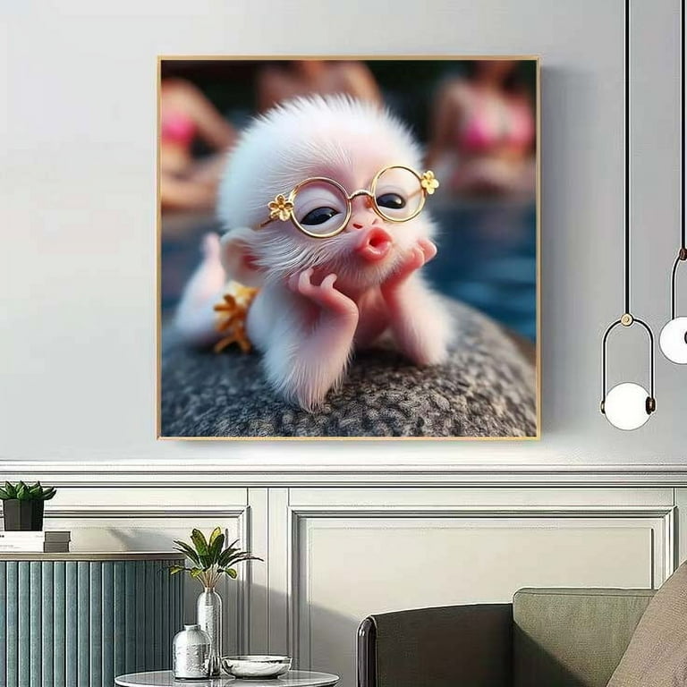 22 Pcs Kit De Diamond Painting Porte-Clés,Diamant Peinture Portes-Clés