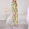 thumbnail image 2 of Bingfone Womens Pajama Sets Lemon Print,Long Sleeve Loungewear Pajamas Set-X-Large, 2 of 8