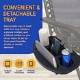 thumbnail image 4 of SereneLife  Set of 2 Adjustable Zero Gravity Lounge Chair, Weight Up To 264.6 lbs. (Black), 4 of 6