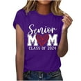 thumbnail image 2 of Summer Savings!YANHAIGONG Senior Mom Class Of 2024 Shirts,Womens Shirts Tops Teacher T-Shirt, Funny Graphic Positive Tees Summer Casual Short Sleeve Mom Shirt Tops, 2 of 5