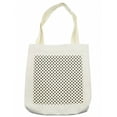 thumbnail image 1 of Geometric Tote Bag, Old Fashion Large Polka Dots Spots with Modern Digital Effects Minimalist Design, Cloth Linen Reusable Bag for Shopping Books Beach and More, 16.5" X 14", Cream, by Ambesonne, 1 of 2