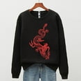 thumbnail image 1 of Puntoco moda mujer Casual manga larga Simp impreso señoras tops sudaderas Puntoco Puntoco-5974, 1 of 4