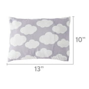 Parents Choice Toddler Pillow with Removable Pillowcase, Cloud Print, 1 Count