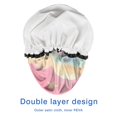 thumbnail image 4 of Shower Caps,Colorful Cloud Star Pattern Waterproof Shower Cap for Women 4 Pieces,Double Reusable Hair Cover for Shower PEVA Elastic Stretch Hem, 4 of 7