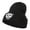 Black, variant on Tiger Emblem Embroidered Long Beanie - Black OSFM